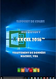 (imagepour) support de cours Excel 2016 traitement de donnees, si, macros